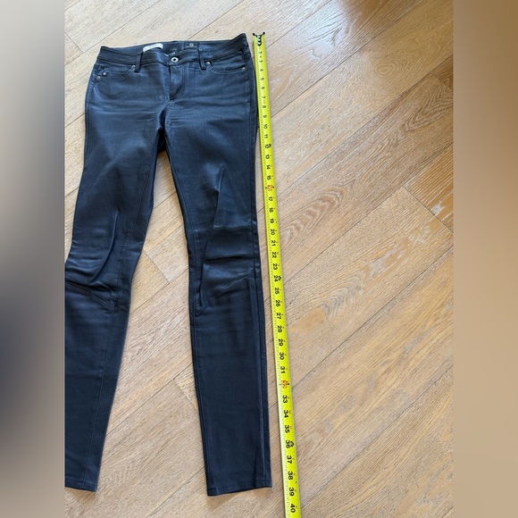 AG Adriano Goldschmied Blue Super Skinny Real Leather Leggings - Picture 5 of 11